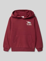Regular fit sweatshirt van katoenmix van s.Oliver RED LABEL Bordeaux - 23