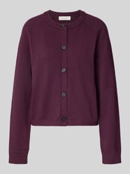 kardigan rozpinany o kroju regular fit z raglanowymi rękawami od Marc O'Polo - 44