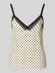 Pyjama-Oberteil mit Herz-Ausschnitt Modell 'POLKA' von HUGO - 32