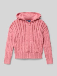 Regular fit gebreid jack van puur katoen van Polo Ralph Lauren Teens - 13