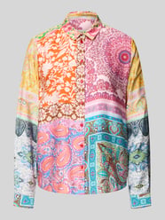 Regular fit overhemdblouse van pure viscose van Milano Italy - 44