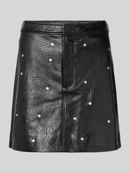 Minirok in leerlook, model 'Altari' van mbyM - 43