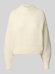 Relaxed fit wollen pullover met alpaca in gebreide look van Marc Cain - 31
