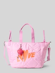 Torba shopper z haftem model „Love” od miss goodlife Fuksjowy - 19
