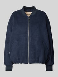 Wolljacke mit Stehkragen Modell 'Dumont' von MOS MOSH Blau - 35