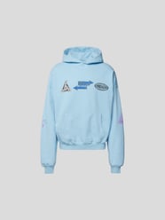 Oversized Hoodie mit Label-Prints von Preach Blau - 9