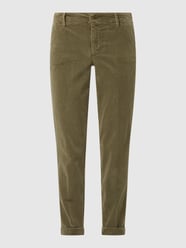 Chino van corduroy  van Oui Groen - 22