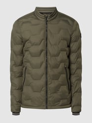 Steppjacke mit Stehkragen von NO EXCESS Grün - 46