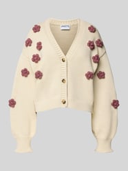 Strickjacke mit überschnittenen Schultern und V-Ausschnitt von Jake*s Casual - 1