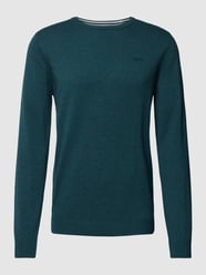 Pullover mit gerippten Abschlüssen von s.Oliver RED LABEL Blau - 24