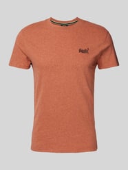 T-Shirt mit Label-Stitching von Superdry Orange - 37