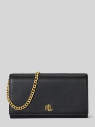 Torba na ramię z prawdziwej skóry z odpinanym łańcuszkiem na ramię od Lauren Ralph Lauren - 13