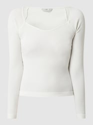 Cropped Longsleeve mit Stretch-Anteil Modell 'Gwen' von Only - 33