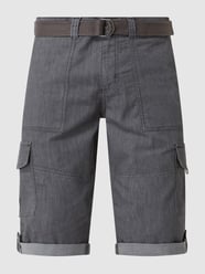 Bermudy o kroju regular fit z kieszeniami cargo model ‘Cameron’ od MCNEAL Szary - 45