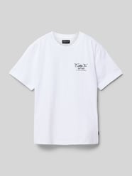 T-Shirt mit Label-Print Modell 'Mezzo' von CARS JEANS Weiß - 25