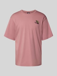 T-shirt met labelstitching van The North Face Fuchsia - 12
