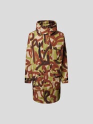 Oversized Mantel mit Allover-Muster von Dsquared2 Braun - 33