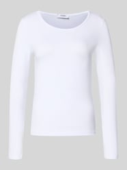 Shirt met lange mouwen en geribde ronde hals van ZABAIONE - 23