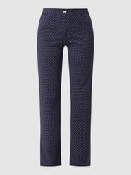 Pyjamabroek met stippenmotief  van Huber Bodywear Blauw / turquoise - 41
