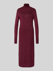 Strickkleid aus Viskose-Mix mit Rollkragen von Christian Berg Woman Bordeaux - 42