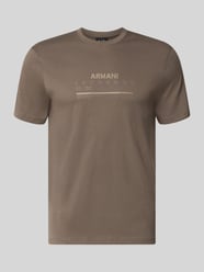 Slim fit t-shirt van 100% katoen met logoprint van Armani Exchange - 4
