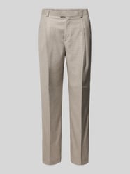 Regular Fit Anzughose mit Bundfalten von MCNEAL Beige - 33