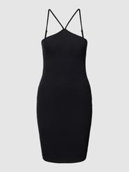 Minikleid in Feinripp-Optik Modell 'MAYA' von Noisy May Schwarz - 37