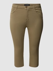 PLUS SIZE broek met labeldetails, model 'AUGUSTA' van ONLY CARMAKOMA Groen - 26