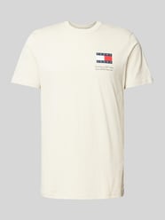 T-Shirt mit Label-Print von Tommy Jeans Beige - 12