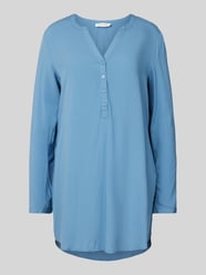 Longbluse mit Tunikakragen von Christian Berg Woman Blau - 3