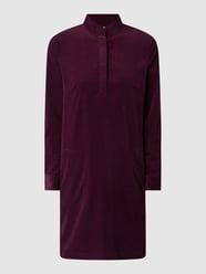 Corduroy jurk van katoen van Christian Berg Woman Paars - 15