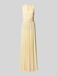 Abendkleid mit rückseitiger Bindung und V-Ausschnitt von Rose Avenue - 4