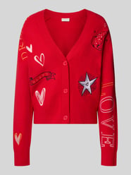 Regular Fit Cardigan mit Stitchings von Milano Italy - 41