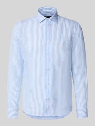Modern Fit Freizeithemd aus Leinen mit Kentkragen von Matinique - 16