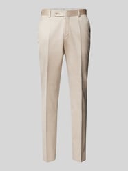 Slim Fit Anzughose mit Bügelfalten von Wilvorst Beige - 44