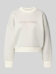 Oversized Sweatshirt mit gerippten Abschlüssen von Emporio Armani - 26