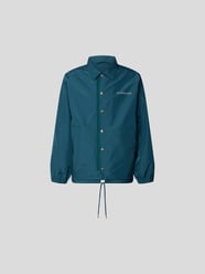Hemdjacke mit Label-Print von Khrisjoy Blau / Türkis - 4