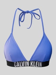 Bikini-Oberteil mit elastischem Label-Bund von Calvin Klein Underwear Blau - 39