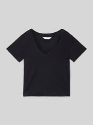 T-Shirt aus reiner Baumwolle von Mango Schwarz - 33