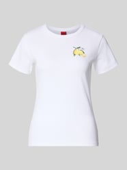 męski t-shirt o kroju regular fit z mieszanka bawełny model 'DELORIS_4' od HUGO - 19