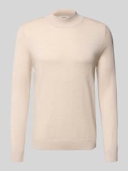 Sweter o kroju regular fit z dzianiny z czystej wełny merino model ‘TRAY’ od Selected - 41