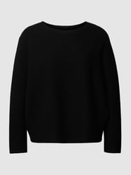 Gebreide pullover met ronde hals, model 'MIMAS' van Drykorn Grijs / zwart - 38