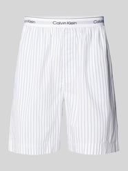 Regular fit korte broek met elastische band met label van Calvin Klein Underwear Beige - 41