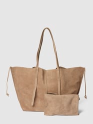Shopper aus Veloursleder Modell 'SEIJA' von Marc O'Polo Beige - 21
