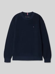Regular Fit Strickpullover aus reiner Baumwolle von Tommy Hilfiger Teens - 10