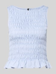 t-shirt o kroju slim fit z mieszanki wiskozy model 'NORI SMOCK' od VERO MODA - 26
