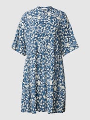 Knielanges Kleid aus Viskose von Jake*s Casual Blau / Türkis - 37