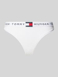 String met elastische band met label, model 'TH Heritage' van TOMMY HILFIGER - 2