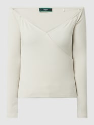 Shirt in cold shoulder-look, model 'Sonay' van Guess Wit - 19