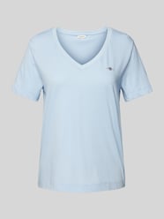 T-Shirt mit Label-Stitching von Gant - 16